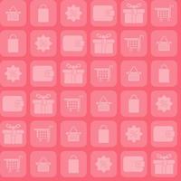 produtos rosa padrão sem costura da loja à venda vetor