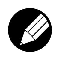 ícone de lápis isolado no fundo branco. ícone de lápis sinal moderno e simples. lápis ícone vector design ilustração. desenho de logotipo de desenho a lápis.
