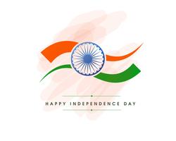 Ilustração do dia da independência na celebração da Índia em 15 de agosto vetor