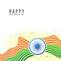Fundo criativo do dia da independência indiana com roda de Ashoka vetor