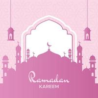 gráfico de ilustração vetorial da bênção do Ramadã. perfeito para design do ramadã, modelo, layout. vetor