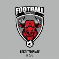 modelo de logotipo de futebol, formato pronto eps 10.eps vetor