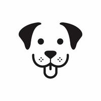 logotipo de cara de cachorro vetor