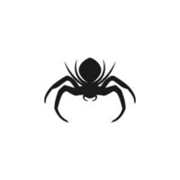 ilustração de modelo de conceito de design de ícone de logotipo de aranha vetor