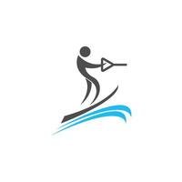 modelo de vetor de design de logotipo de ícone de esporte aquático