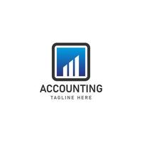 design de ícone de logotipo de contabilidade de negócios vetor