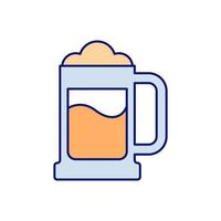 vetor de símbolo de sinal de ícone premium de cerveja