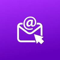 e-mail, ícone de vetor de correio para web e aplicativos