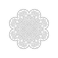 design de mandala de arte de linha elegante vetor