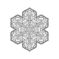 design de mandala de arte de linha elegante vetor