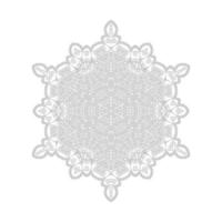 vetor de mandala de arte de linha elegante para design