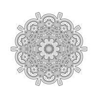 vetor de mandala de arte de linha para design