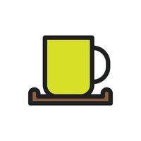 uma xícara de ícone de café para o site, símbolo de apresentação vetor