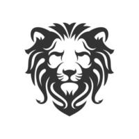 modelo de vetor de imagem de logotipo de rei leão de luxo