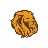 modelo de design de logotipo de cabeça de leão