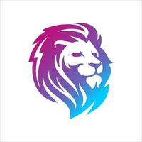 modelo de design de logotipo de cabeça de leão