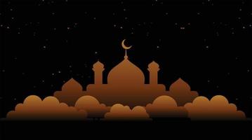 fundo islâmico. fundo de eid mubarak. fundo do Ramadã Kareem. vetor