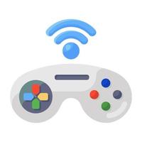 ícone do conceito de videogame, vetor moderno do controlador de jogo