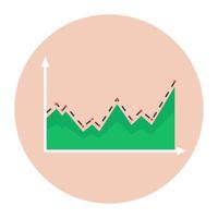 um design de ícone de gráfico de porcentagem, análise de negócios vetor