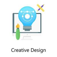 ícone de conceito moderno gradiente plano de design criativo vetor