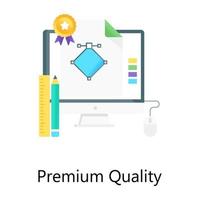 ícone de conceito de gradiente plano de qualidade premium, conceito de design gráfico vetor
