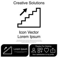escadas para cima ícone vetor eps 10