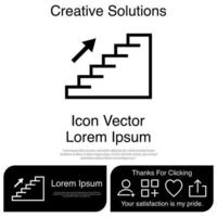 escadas para cima ícone vetor eps 10