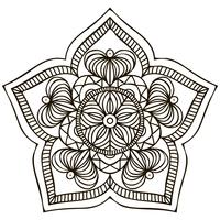 Mandala. Ornamento floral vetor
