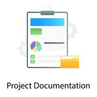 vetor gradiente de documentação do projeto, conceito de processamento de dados
