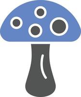 estilo de ícone de cogumelo vetor