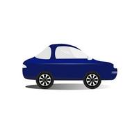 esporte carro elétrico cor azul ícone clipart elemento dos desenhos animados objeto símbolo vetor