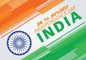 Cores de fundo abstrato da bandeira do dia da independência indiana vetor