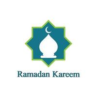 ilustração em vetor ícone de fundo do logotipo do ramadã