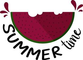 horário de verão pode ser usado em t-shirt, etiquetas, cartazes, ícones, suéter, jumper, capuz, caneca, adesivo, travesseiro, bolsas, cartões, crachá ou pôster vetor
