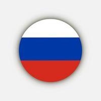 país Rússia. bandeira da rússia. ilustração vetorial. vetor