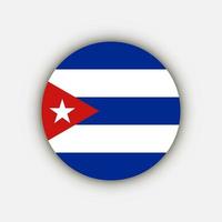 cuba do país. bandeira de cuba. ilustração vetorial. vetor