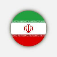 país Irã. bandeira do Irã. ilustração vetorial. vetor