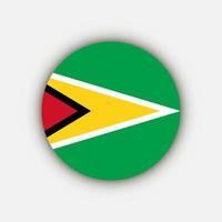país da Guiana. bandeira da Guiana. ilustração vetorial. vetor