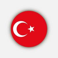 Turquia do país. bandeira da Turquia. ilustração vetorial. vetor