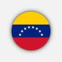 país Venezuela. bandeira venezuelana. ilustração vetorial.
