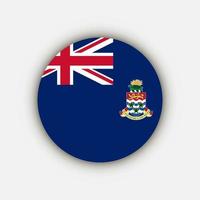 ilhas do país cayman. bandeira das ilhas cayman. ilustração vetorial. vetor