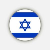 país israel. bandeira de israel. ilustração vetorial. vetor