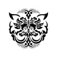 ornamento floral do monograma da borda do quadro vitoriano barroco vintage. tatuagem preto e branco filigrana vetor caligráfico redemoinho de escudo heráldico