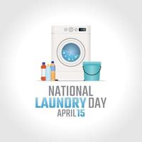 gráfico vetorial do dia nacional da lavanderia bom para a celebração do dia nacional da lavanderia. projeto plano. ilustração de design.flat de panfleto.