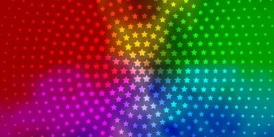 luz padrão multicolorido de vetor com estrelas abstratas.
