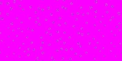 luz roxa, rosa vector doodle textura com flores.