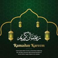 modelo de plano de fundo de saudação ramadan kareem vetor