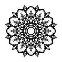 mandala desenhada à mão. decoração em ornamento de doodle oriental étnica. vetor