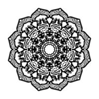 mandala desenhada à mão. decoração em ornamento de doodle oriental étnica. vetor