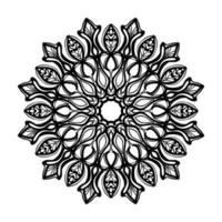 mandala desenhada à mão. decoração em ornamento de doodle oriental étnica. vetor